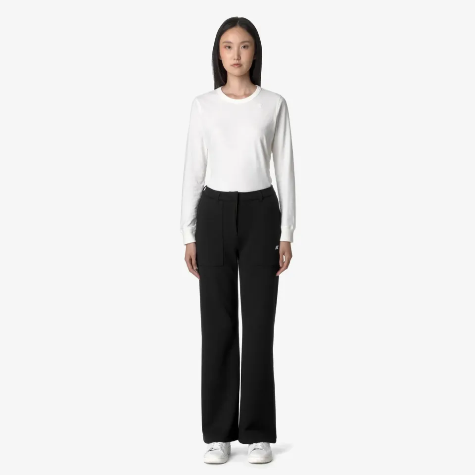 K-Way Janinne Light Spacer pantaloni sport dama negri evazati