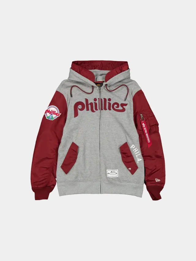 Alpha Industries MA-1 Phillies hanorac rosu bumbac