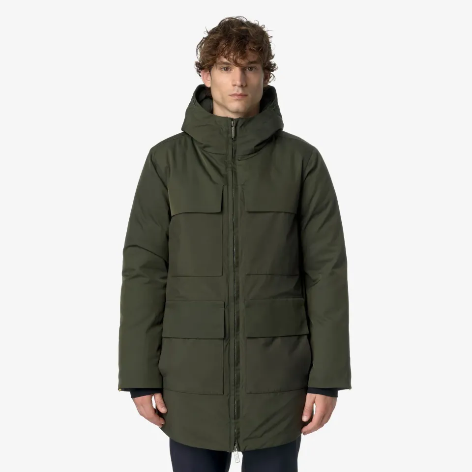 K-Way Hodel Fabric Mix geaca barbati verde puf gasca