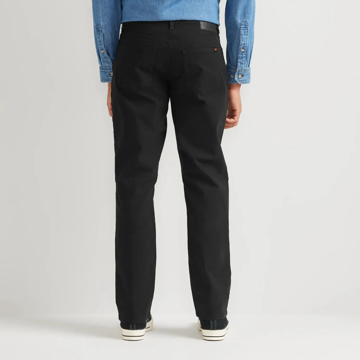 Eddie Bauer Mountain Flex Classic Fit Canvas 5-Pocket pantaloni Carbon