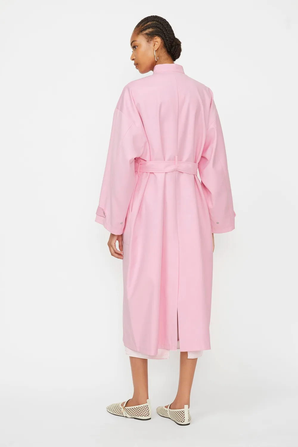 Isabelle Blanche palton duster arctic rose S