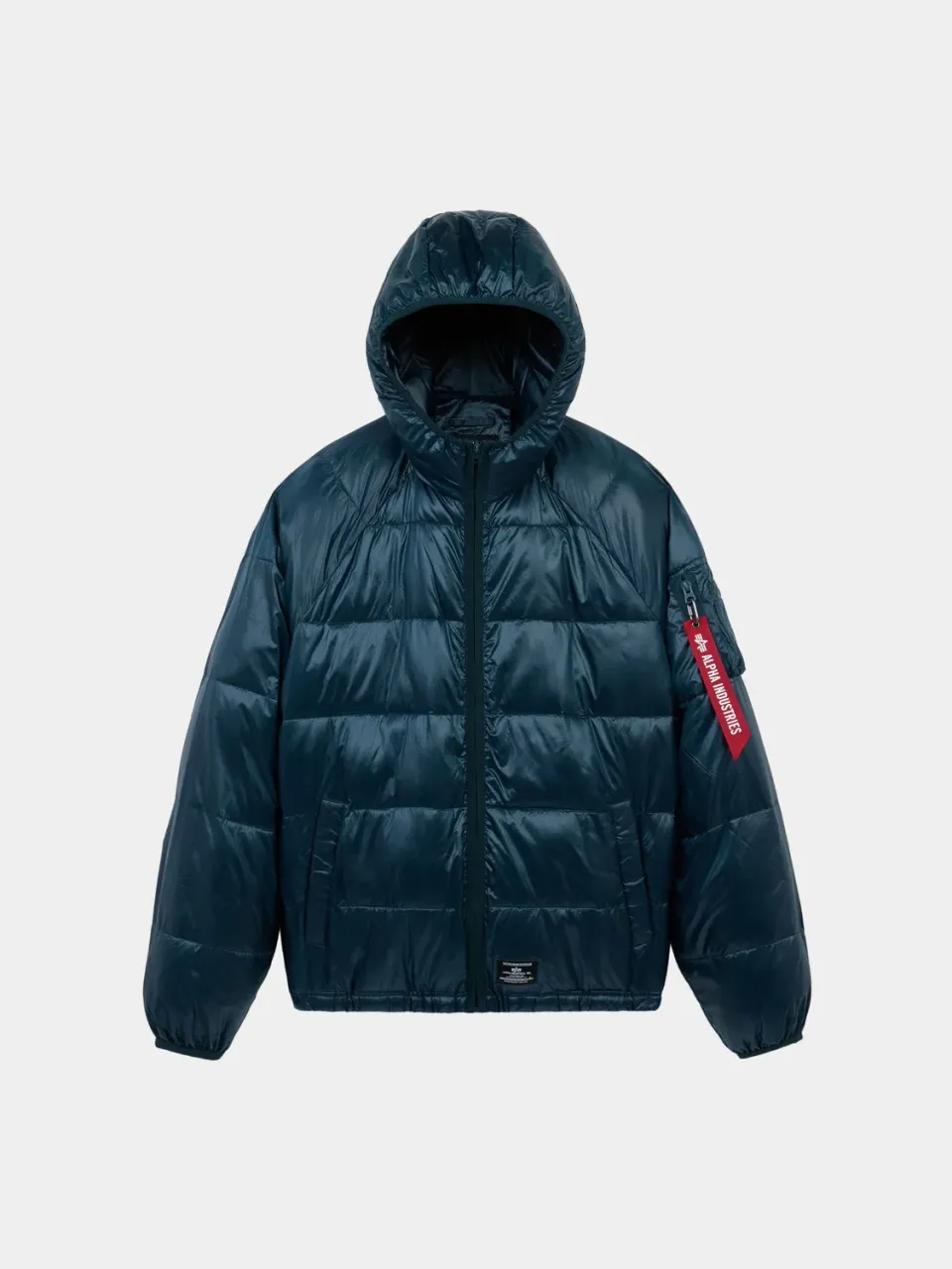 Alpha Industries Laughlin Ultralight geaca puffer Midnight Teal gluga