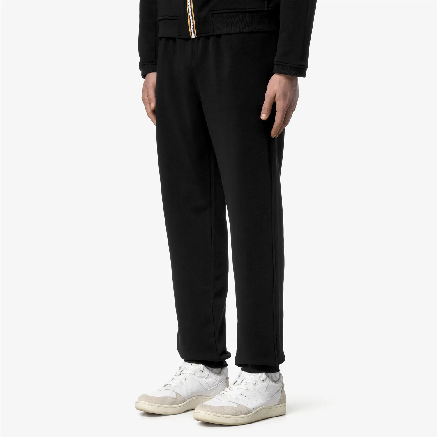 K-Way Philbert Poly Cotton pantaloni Black Pure fleece