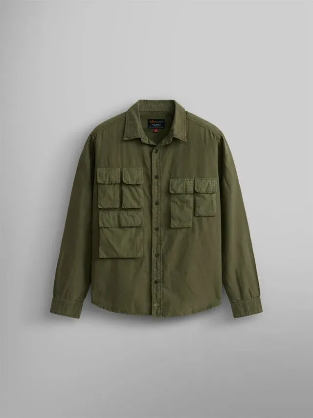 Alpha Industries OG-107 camasa barbati verde bumbac