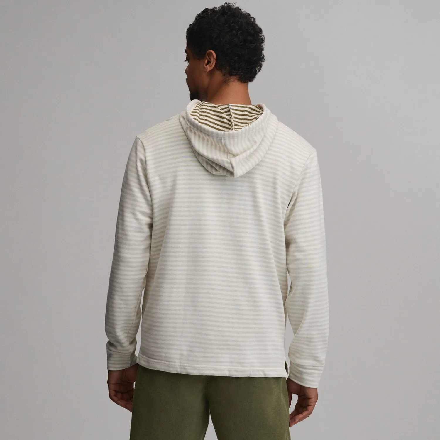Eddie Bauer Henley hanorac barbati ivory bumbac