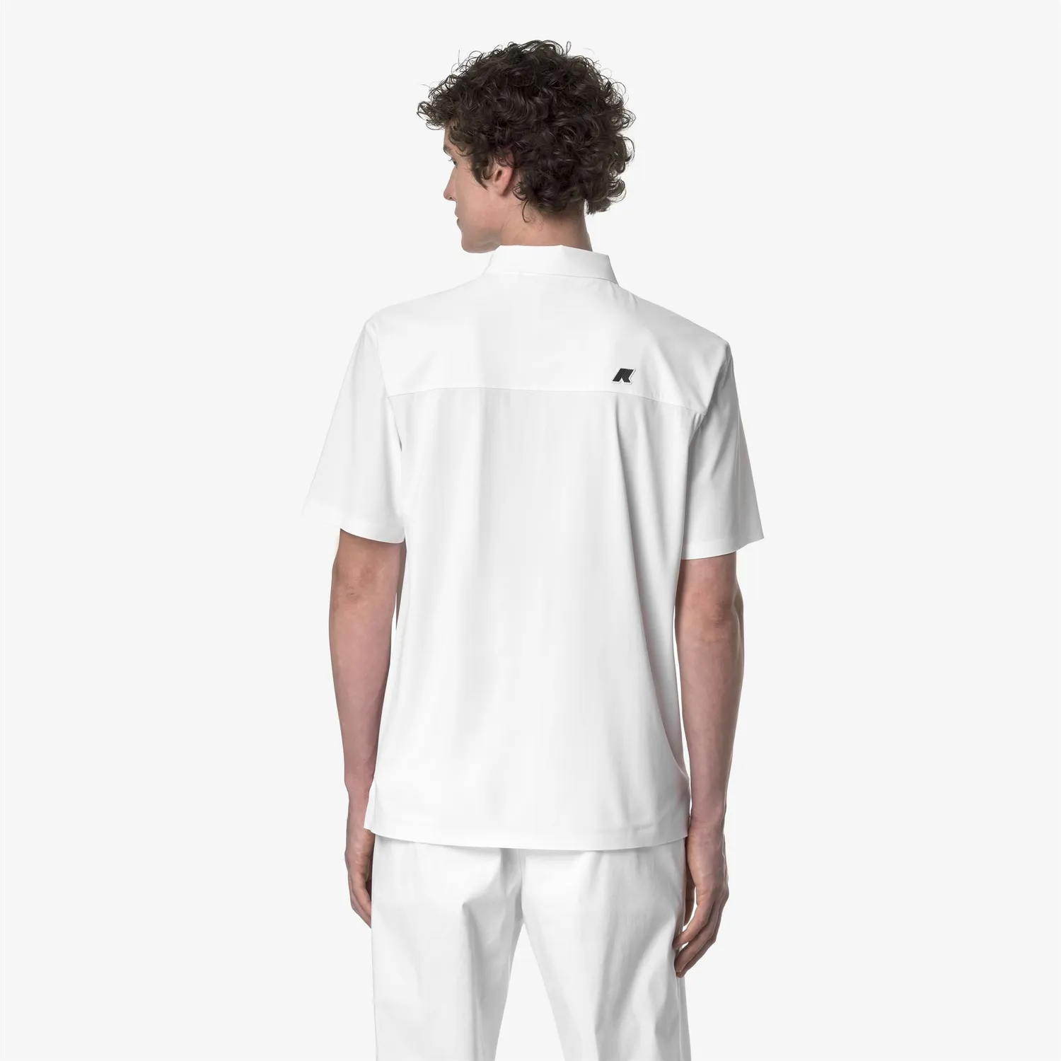 K-Way Swing tricou polo alb stretch golf