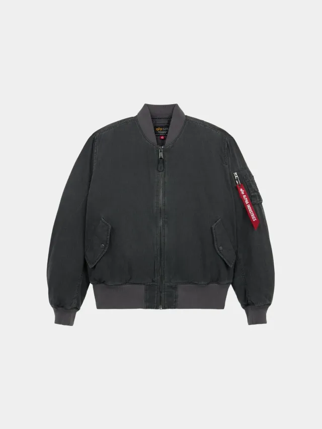 Alpha Industries MA-1 Cotton bomber negru reversibil