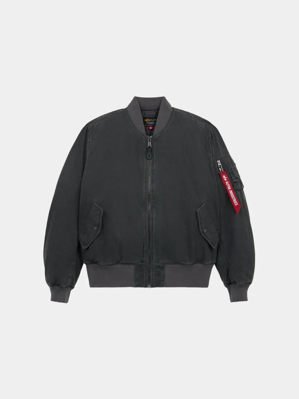 Alpha Industries MA-1 Cotton bomber negru reversibil