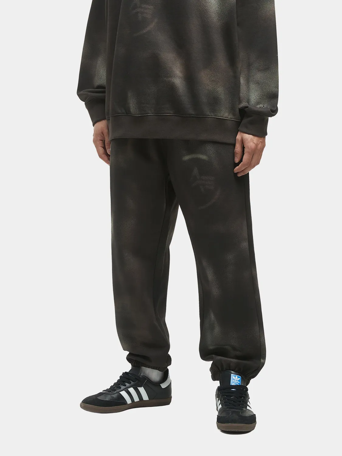 Alpha Industries UNFRM Washed pantaloni trening gri bumbac