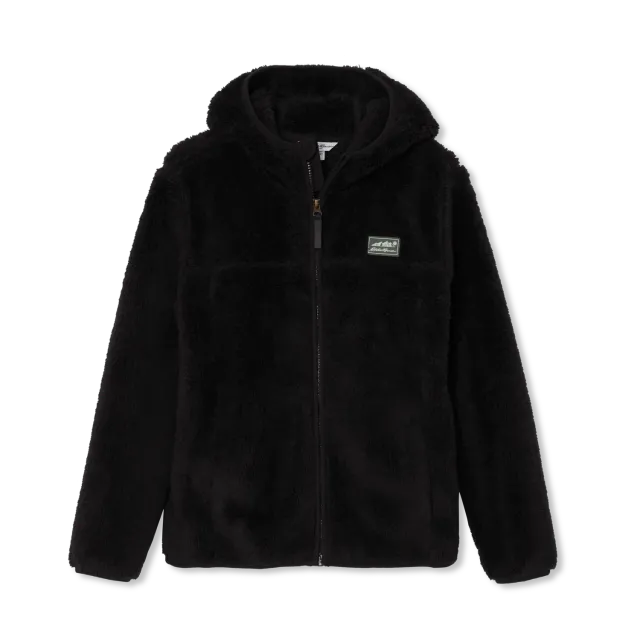 Eddie Bauer Quest Plush Fleece jacheta copii cu gluga neagra