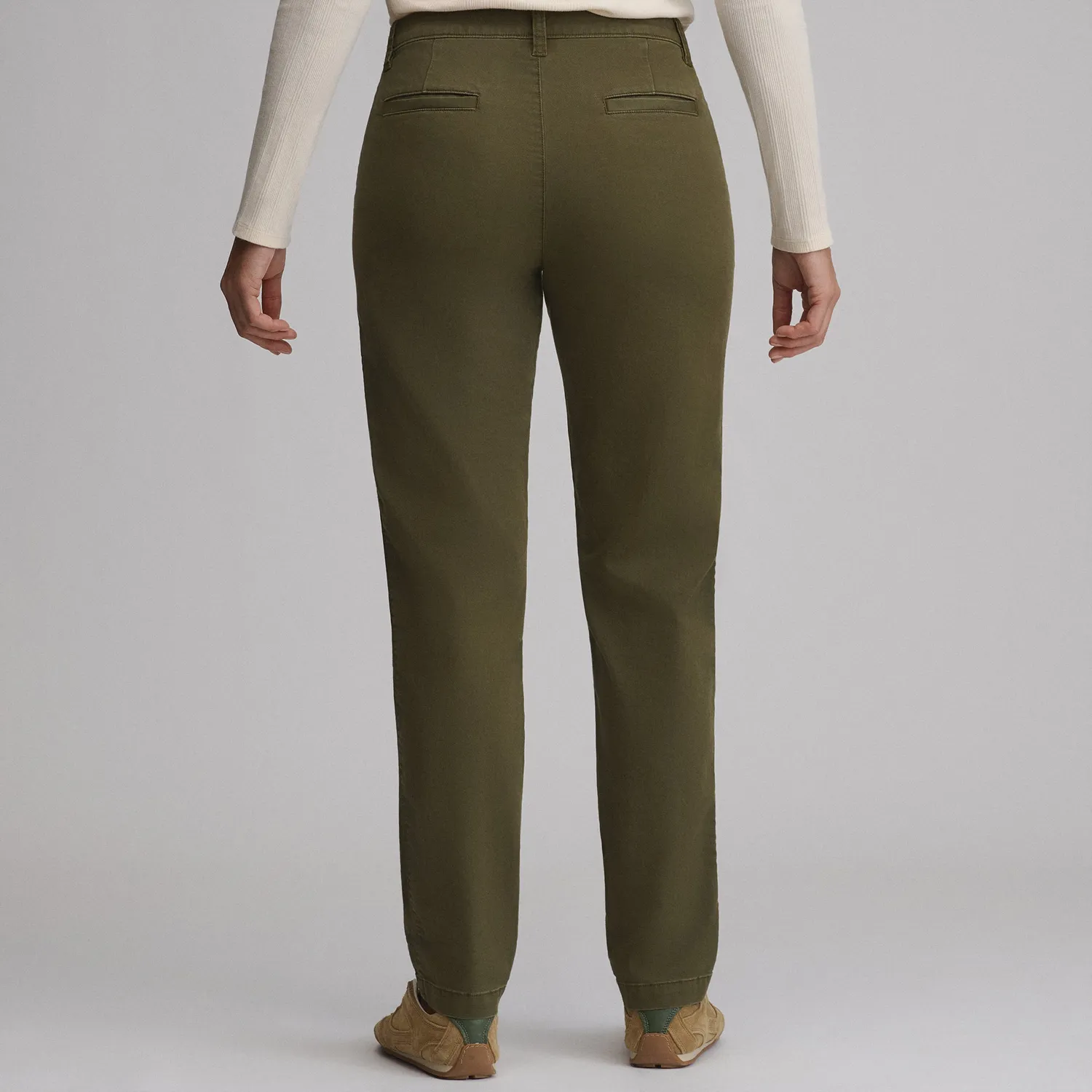 Eddie Bauer Legend Wash pantaloni dama bej bumbac moale
