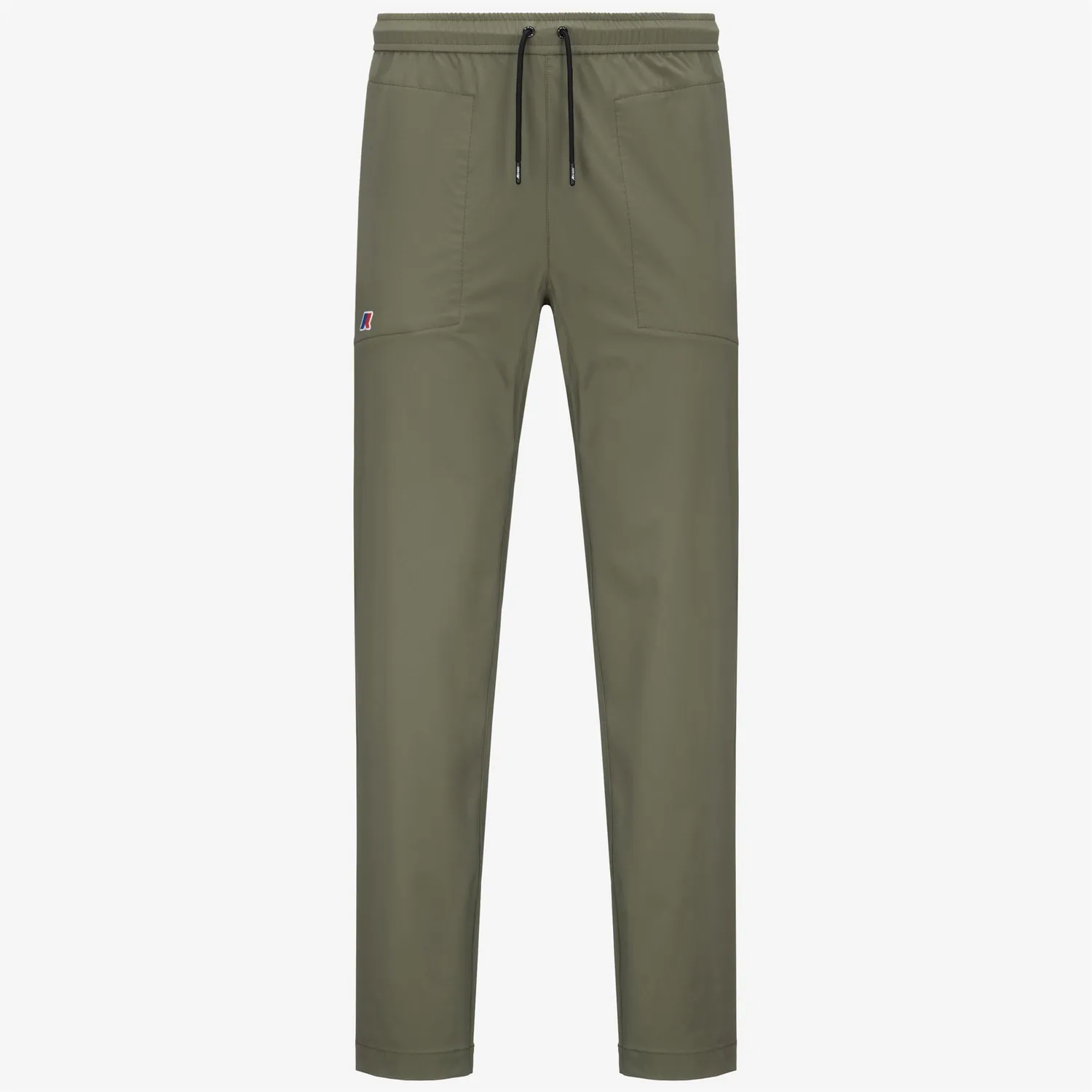 K-Way Med Travel pantaloni sport verde lichen bumbac