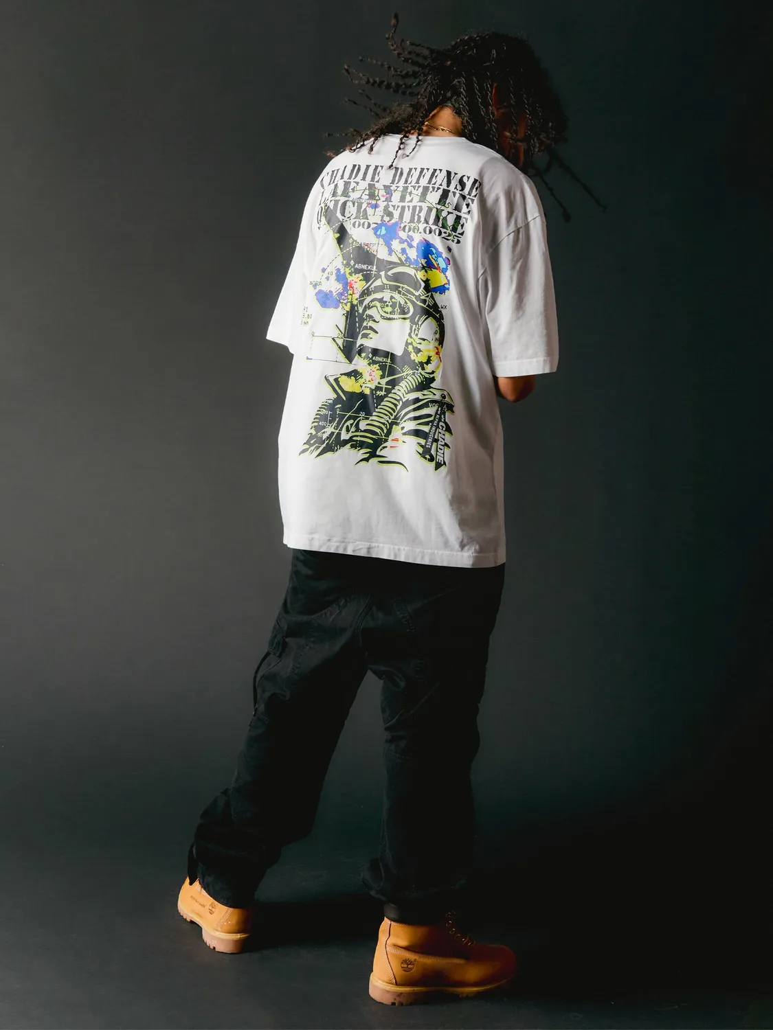 Alpha Industries Chadie Sonar tricou bumbac alb