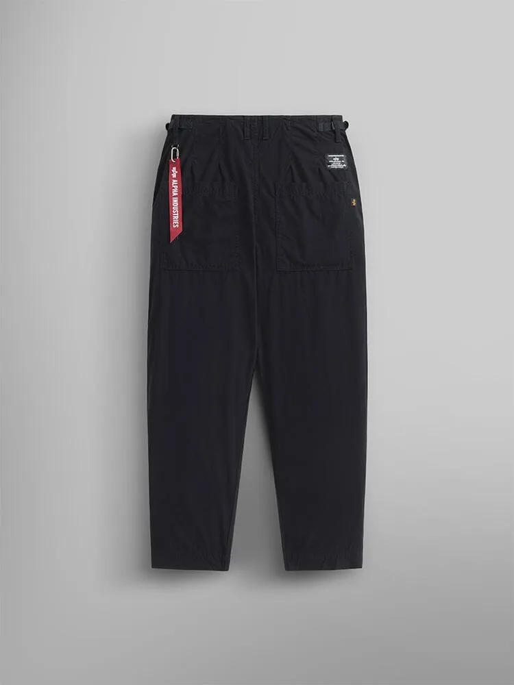 Alpha Industries Barrel Leg pantaloni negri talie înaltă