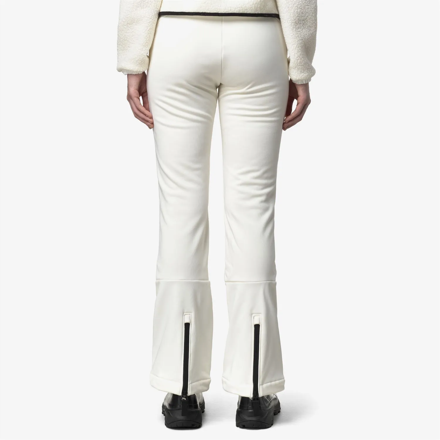 K-Way Escreins Softshell pantaloni schi damă albi căptușiți