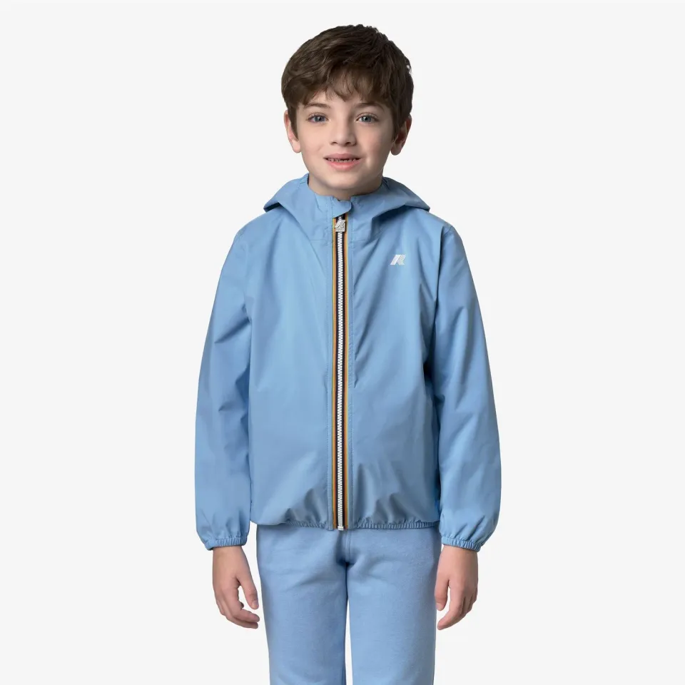 K-Way Jack Stretch Dot geaca baieti albastru Cielo impermeabila