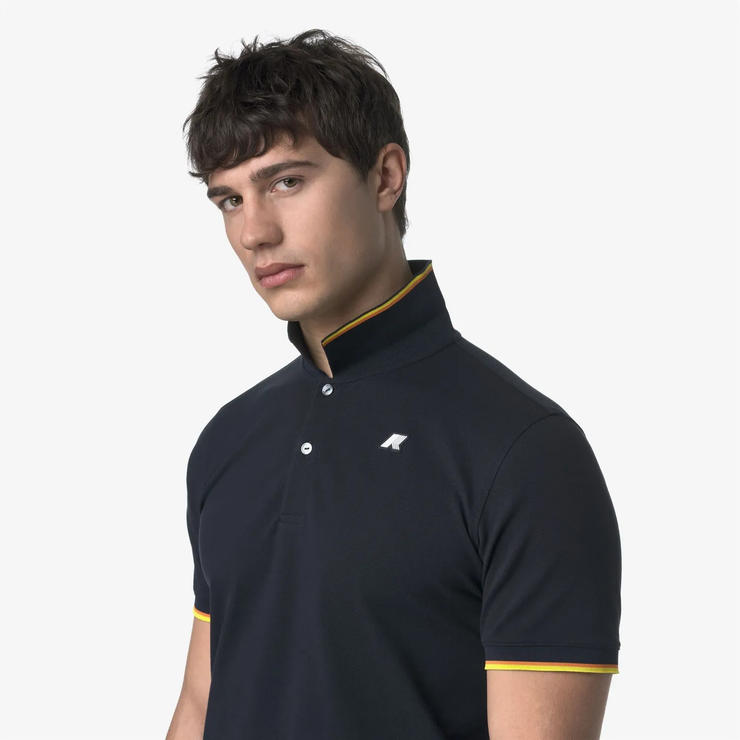K-Way Vincent Pique Slim polo barbati albastru inchis
