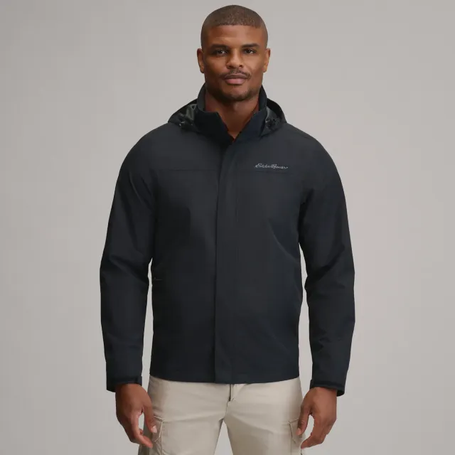 Eddie Bauer Rainfoil geacă ploaie neagră impermeabilă