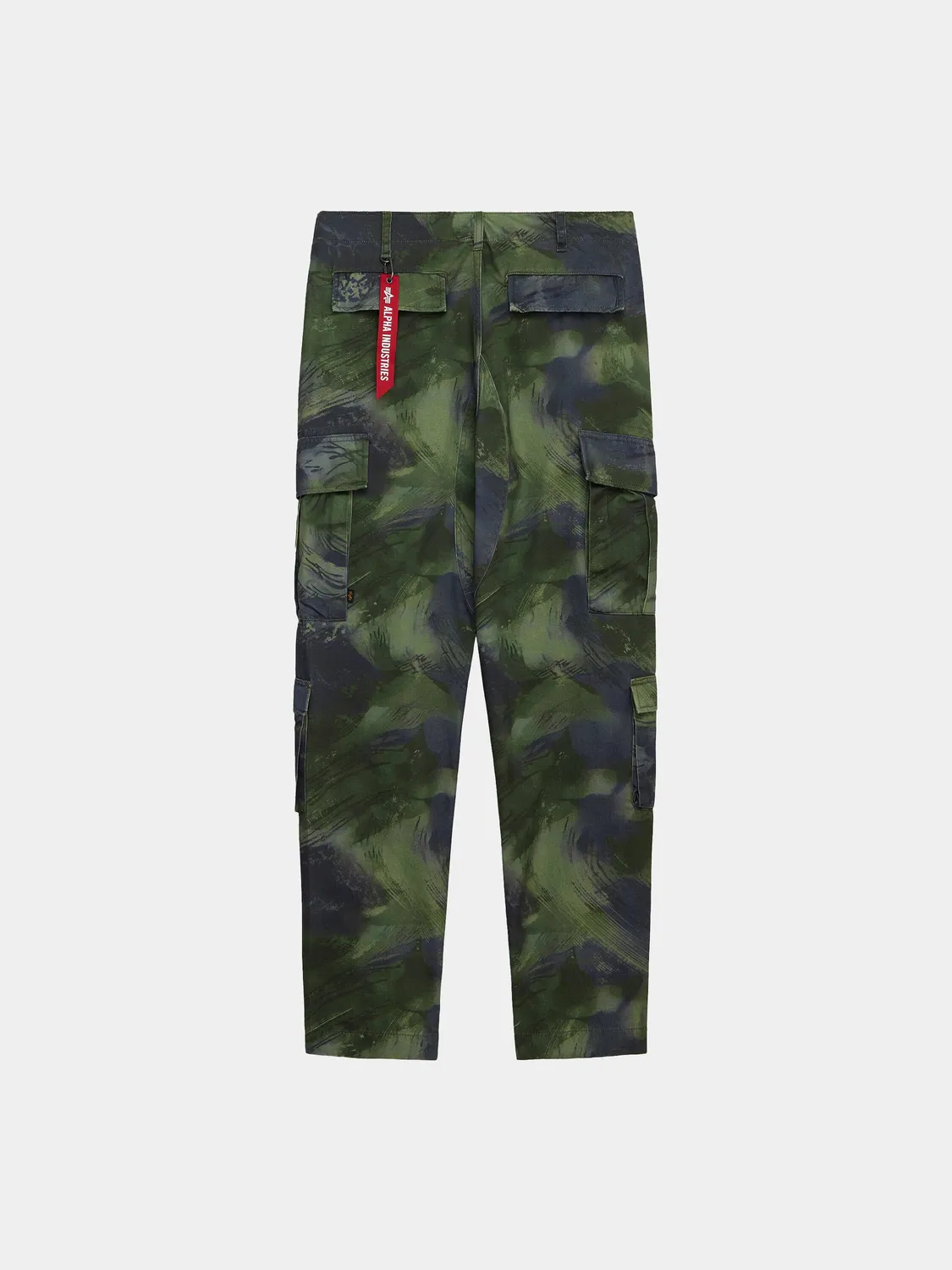 Alpha Industries ACU pantaloni cargo olive camo bumbac