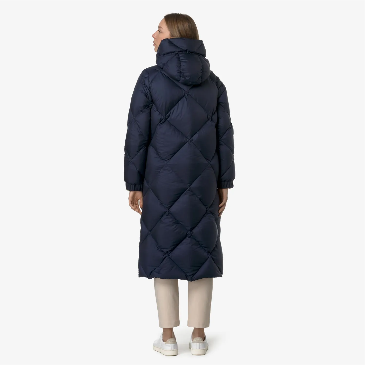 K-Way Neivel K8136EW palton dama albastru lung cu puf