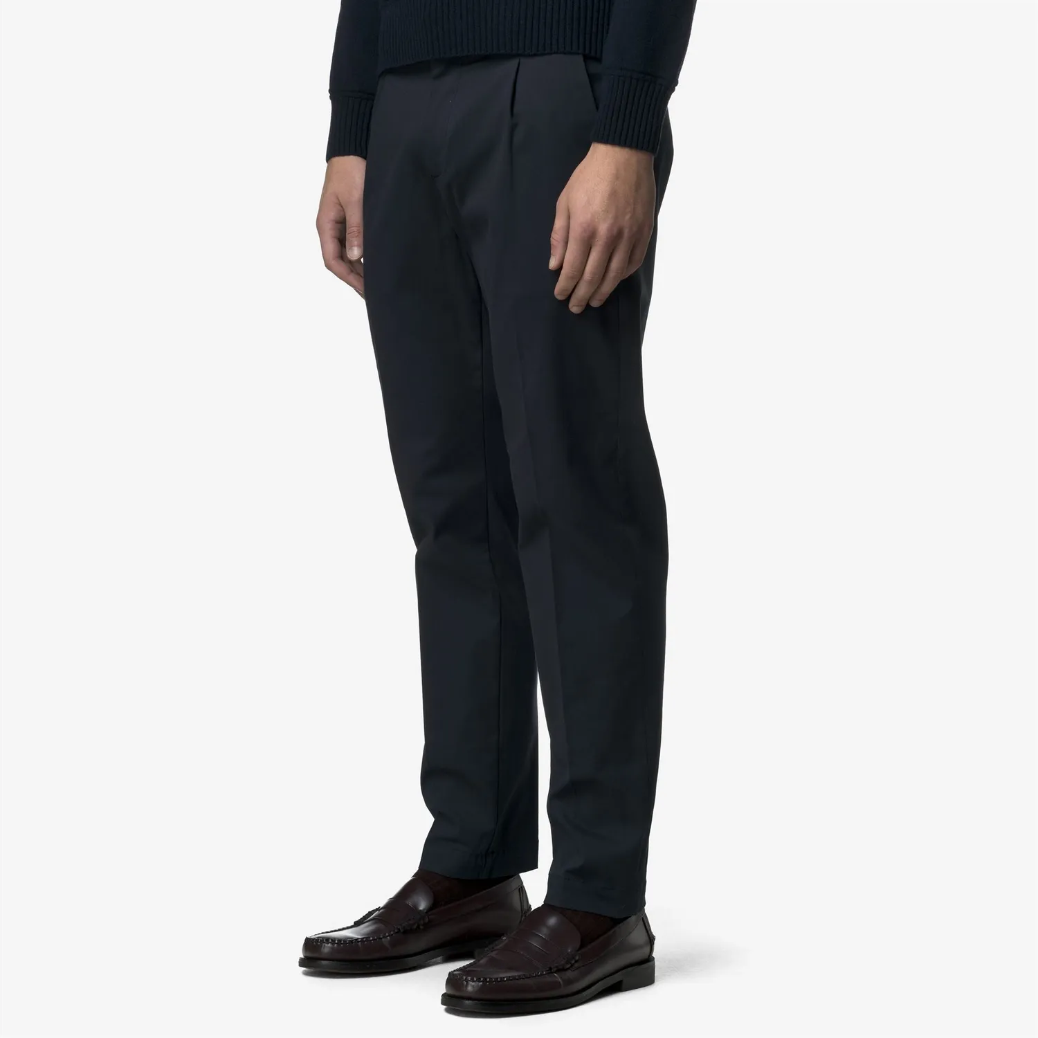 K-Way Ailton Twill Tech pantaloni chino albastru