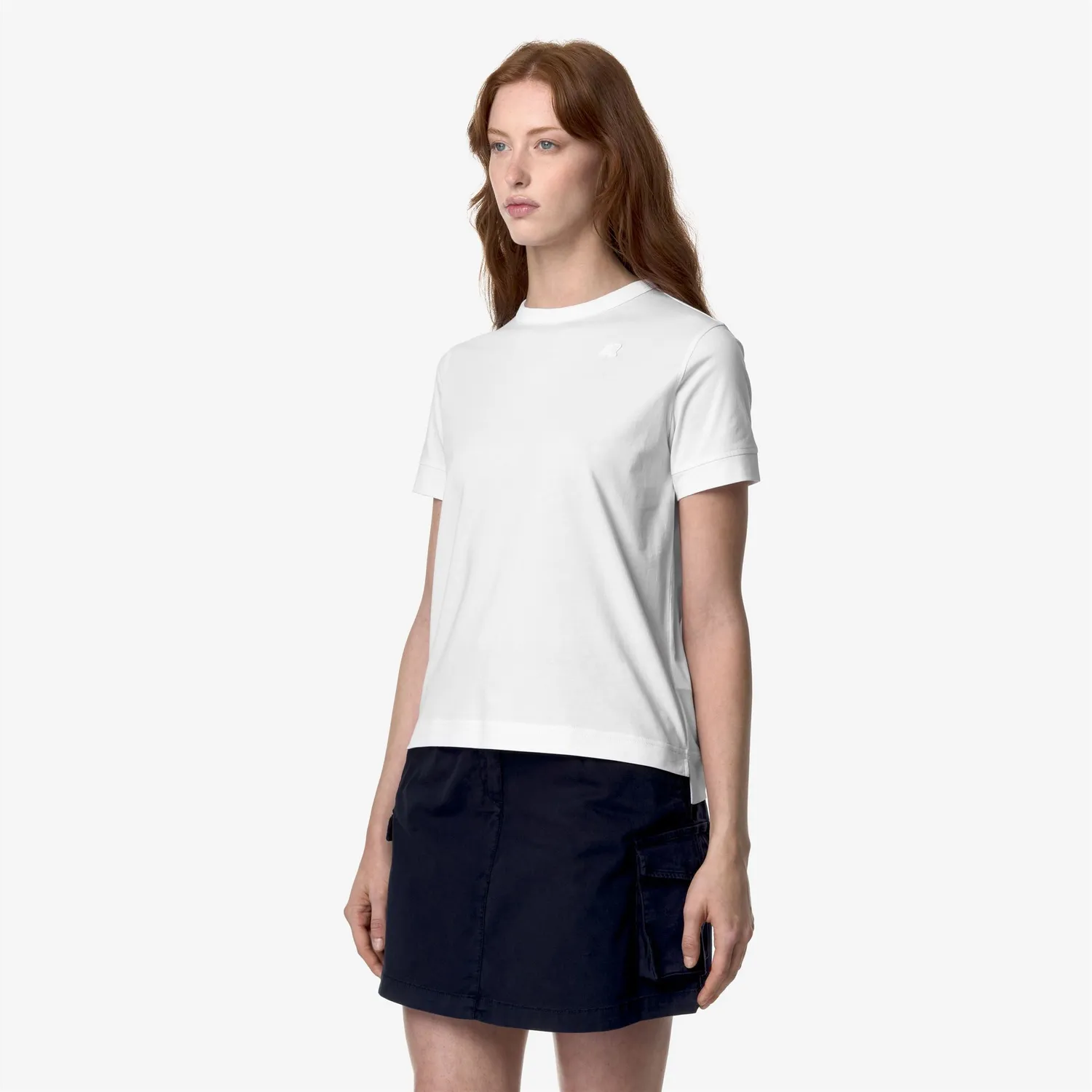 K-Way Emel Jersey tricou dama alb bumbac