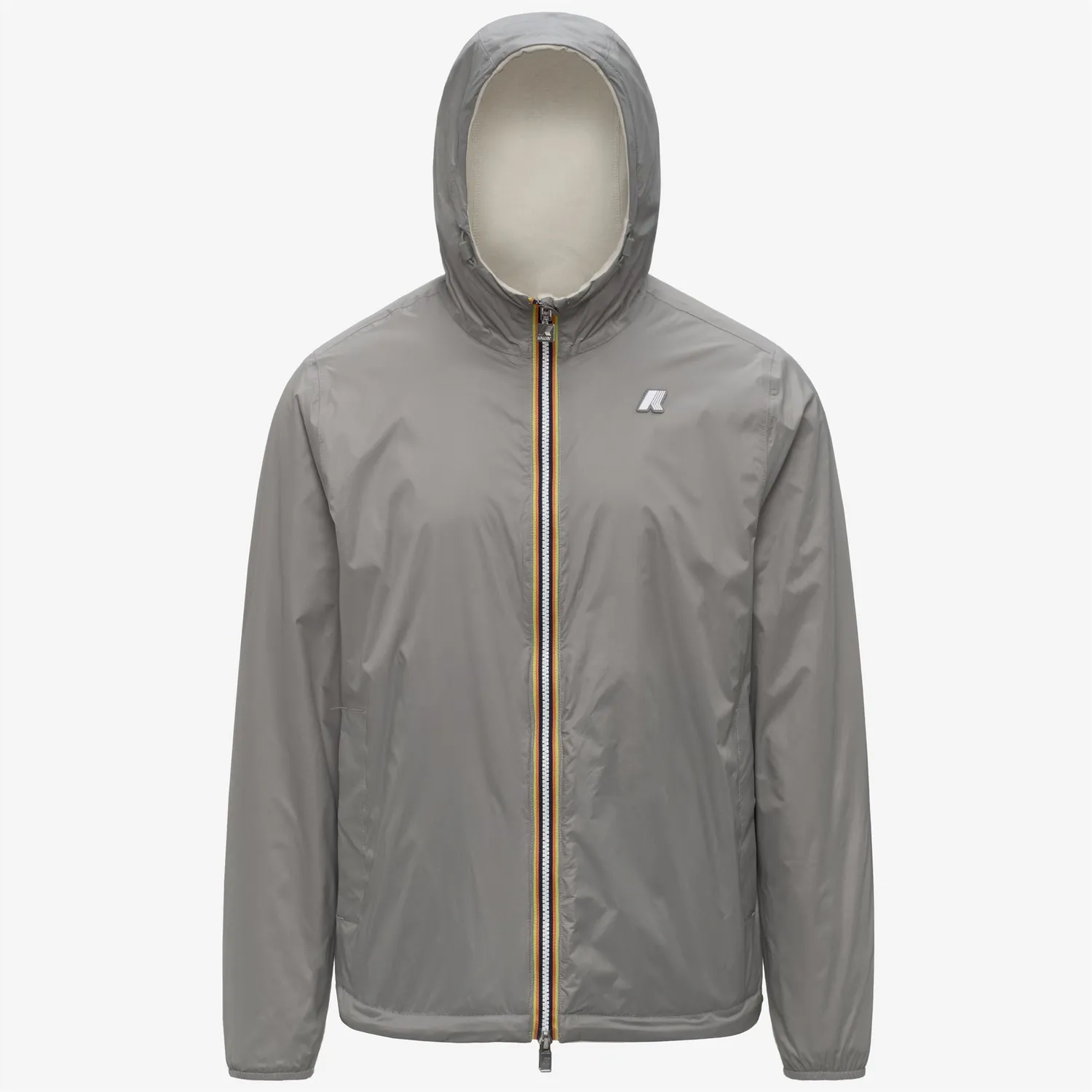 K-Way Jake Double Interlock geaca scurta bej reversibila