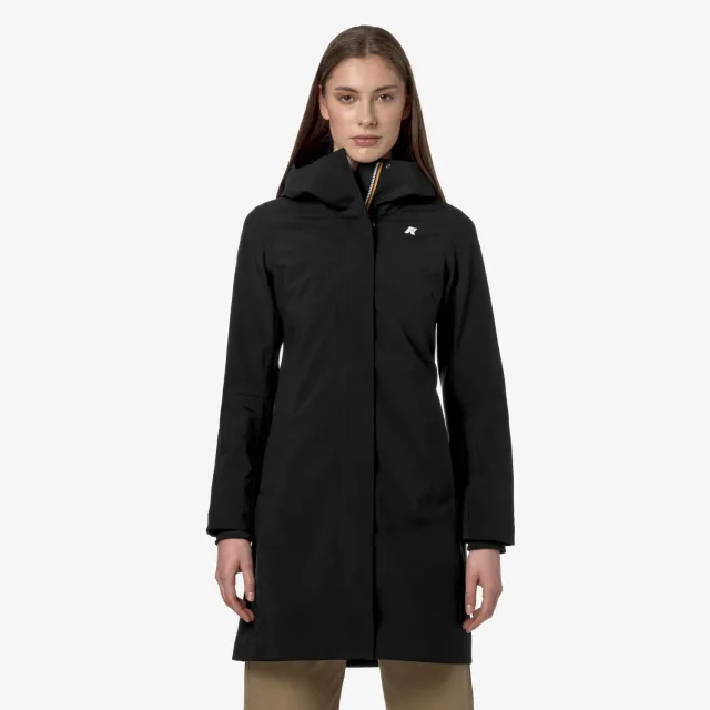 K-Way Stephy Bonded Jersey palton damă negru 3/4