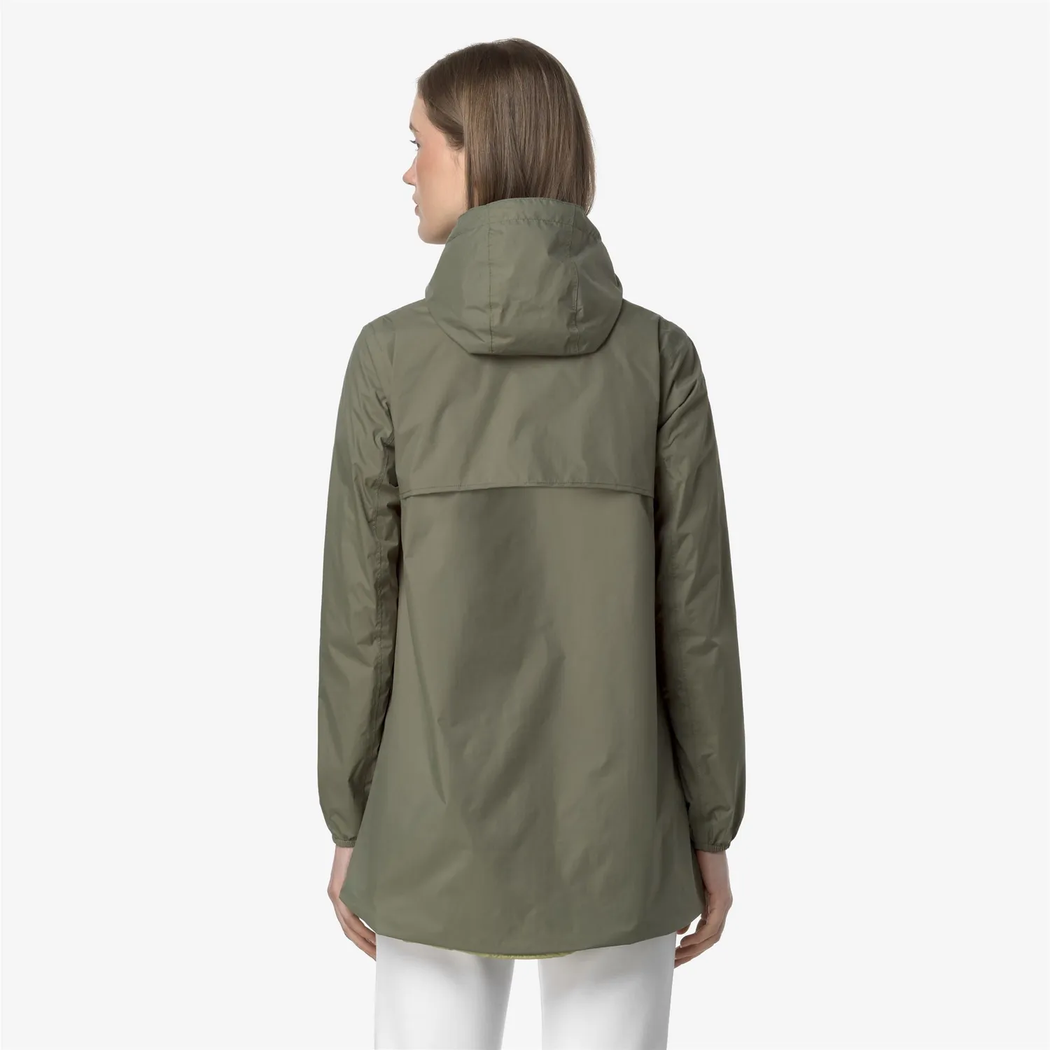 K-Way Sophie Plus.2 Double palton dama verde reversibil