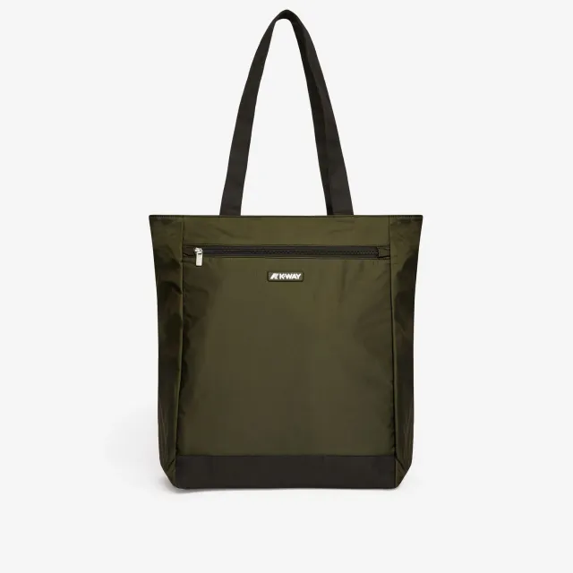 K-Way Elliant geanta shopping unisex verde nylon