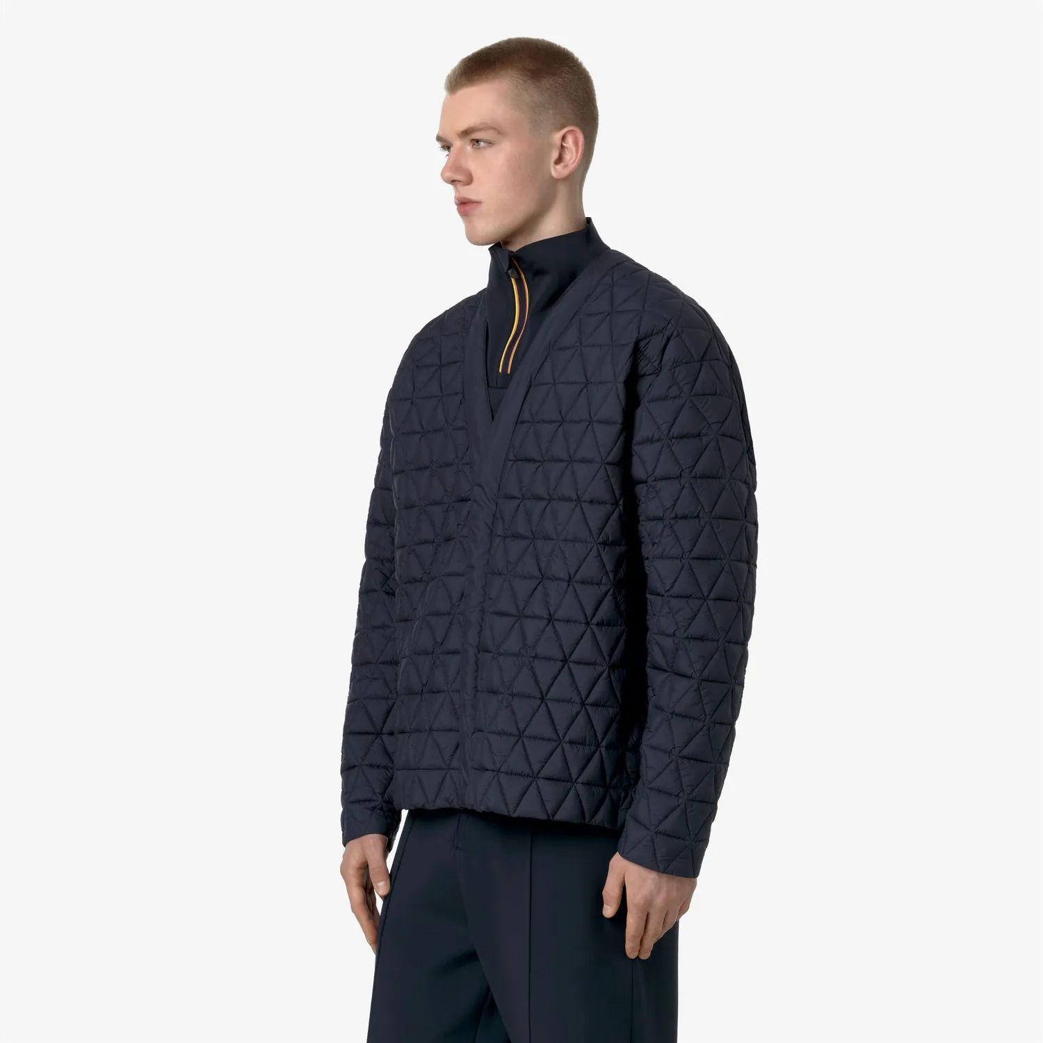 K-Way Cardy Tech Thermo Light geaca scurta Black Ash matlasata