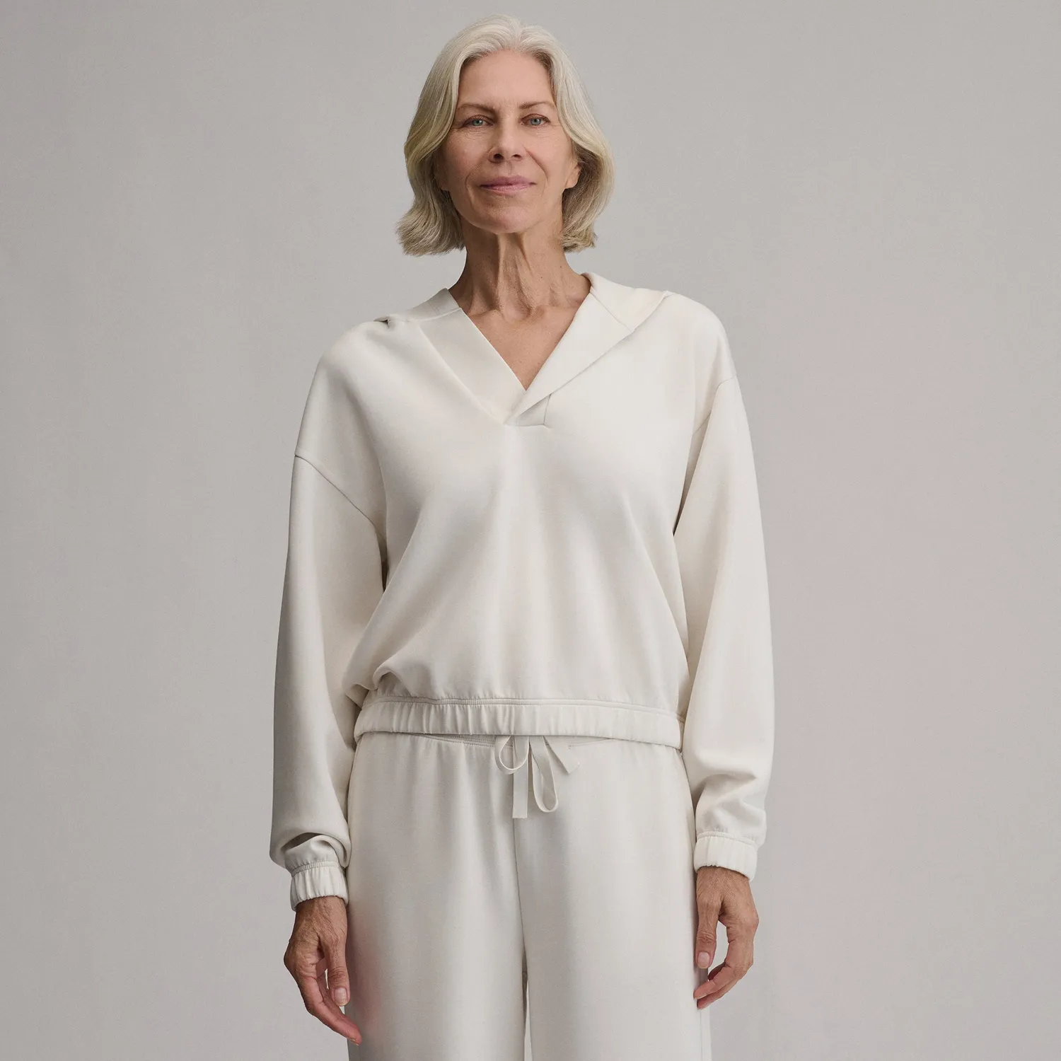 Eddie Bauer Luxe Soft Hoodie hanorac damă vapour moale