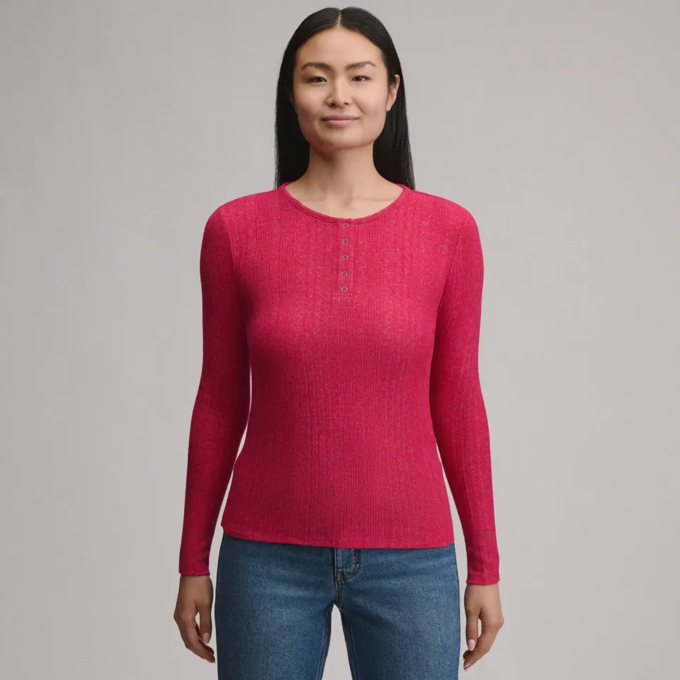 Eddie Bauer Henley bluza dama maneca lunga moale