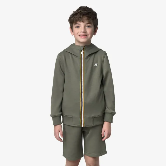 K-Way Rainer Light Spacer hanorac baieti verde lichen calduros