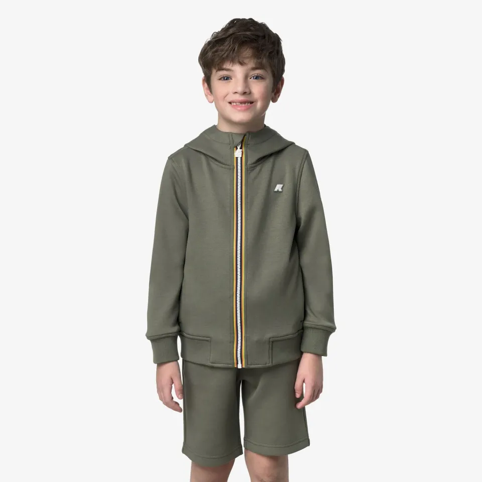 K-Way Rainer Light Spacer hanorac baieti verde lichen calduros