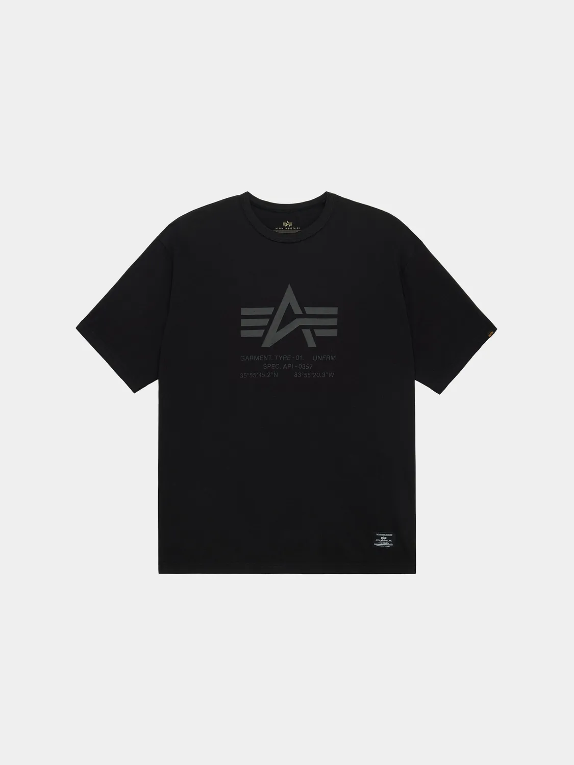 Alpha Industries Coordinates tricou negru bumbac