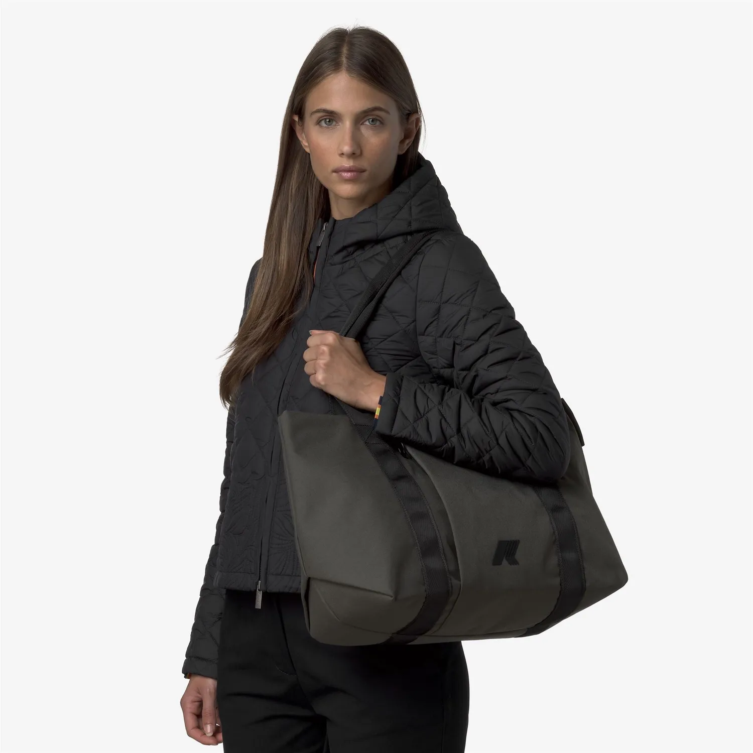 K-Way Clarabelle geanta tote verde negricios