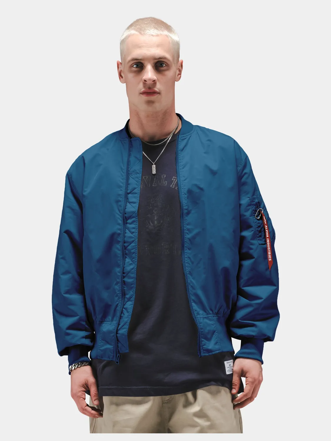 Alpha Industries L-2B Hunter geaca bomber negru nylon