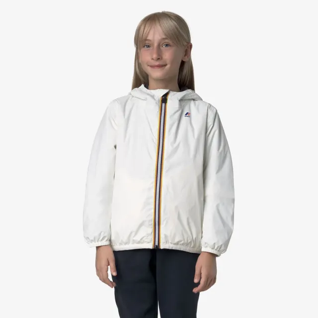 K-Way Le Vrai 4.0 Claude Warm geaca copii White Gardenia impermeabila