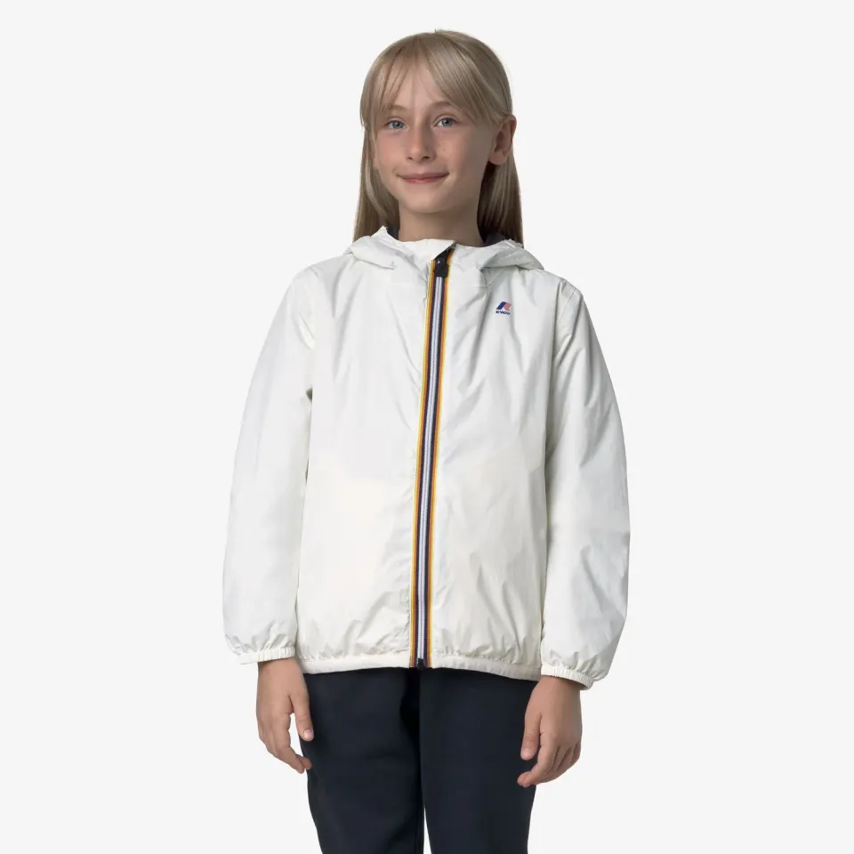 K-Way Le Vrai 4.0 Claude Warm geaca copii White Gardenia impermeabila