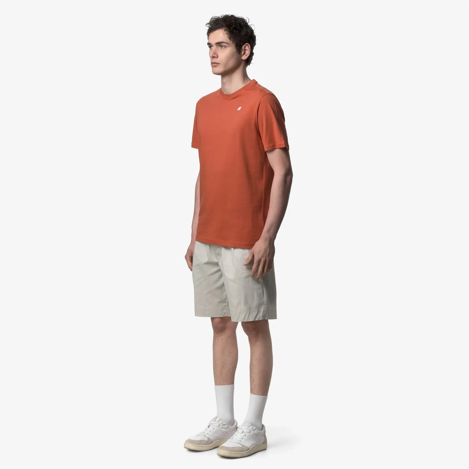 K-Way Odom Jersey Slim tricou bărbați Orange Brownish