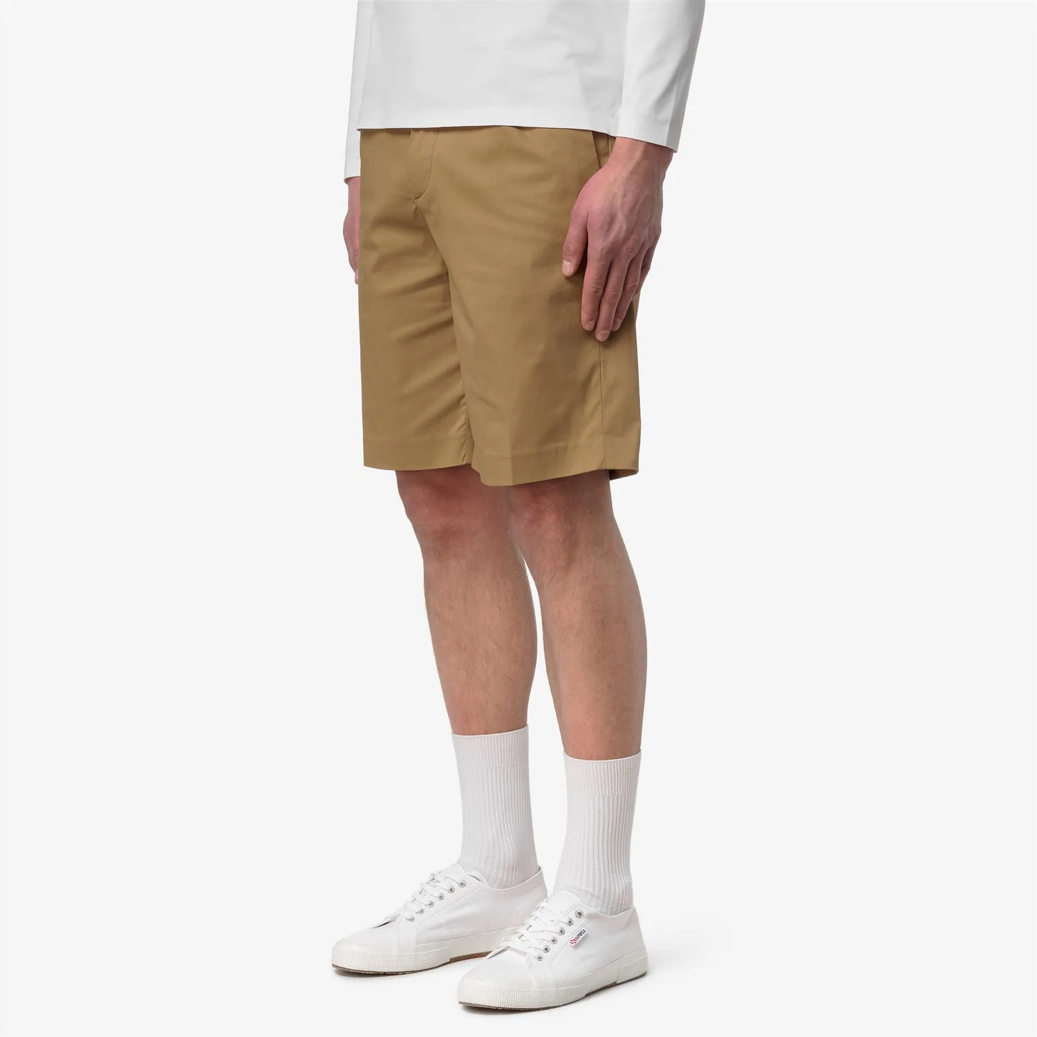 K-Way Severe Twill Tech Golf șort chino bărbați maro