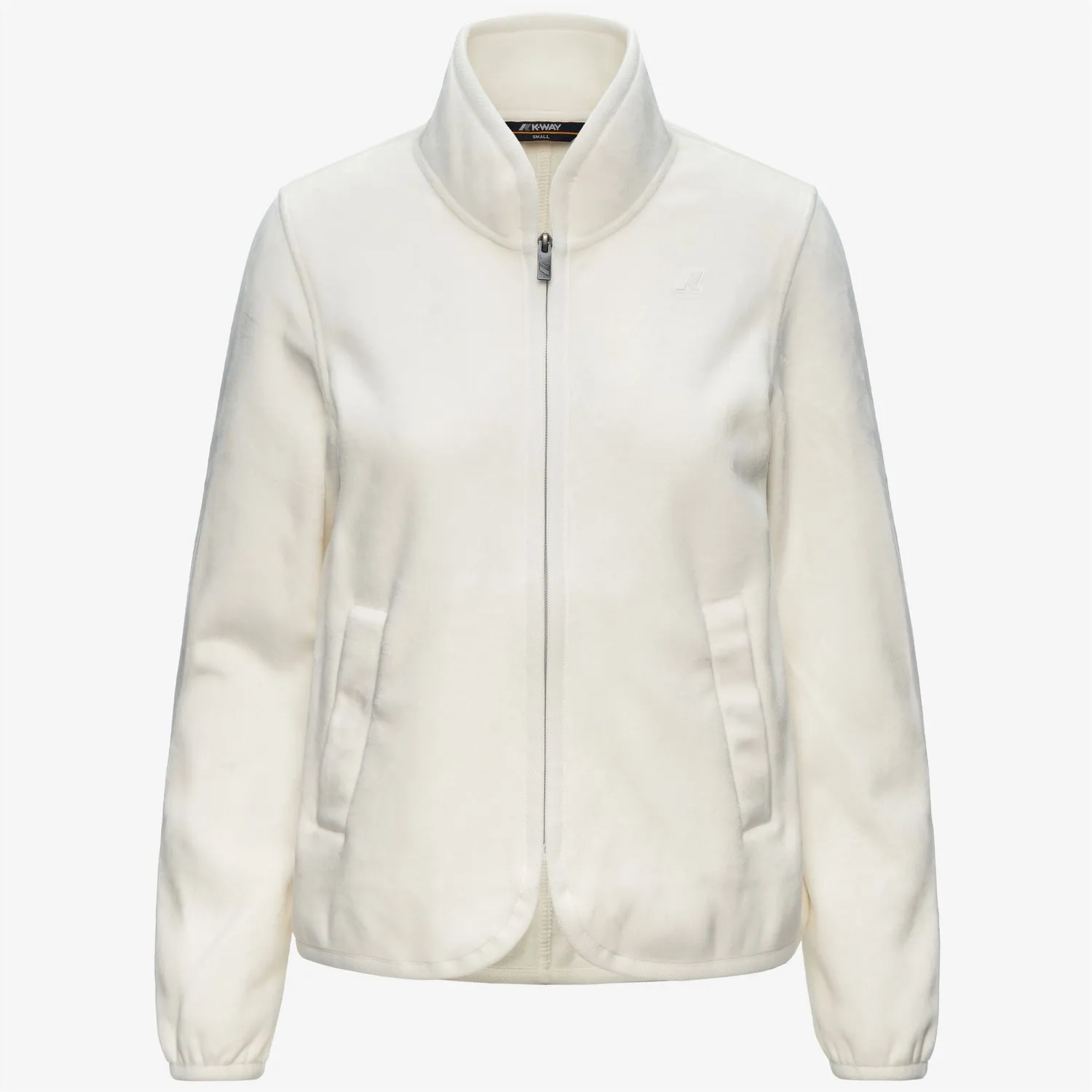 K-Way Tuda Velour Polar hanorac alb fleece calduros