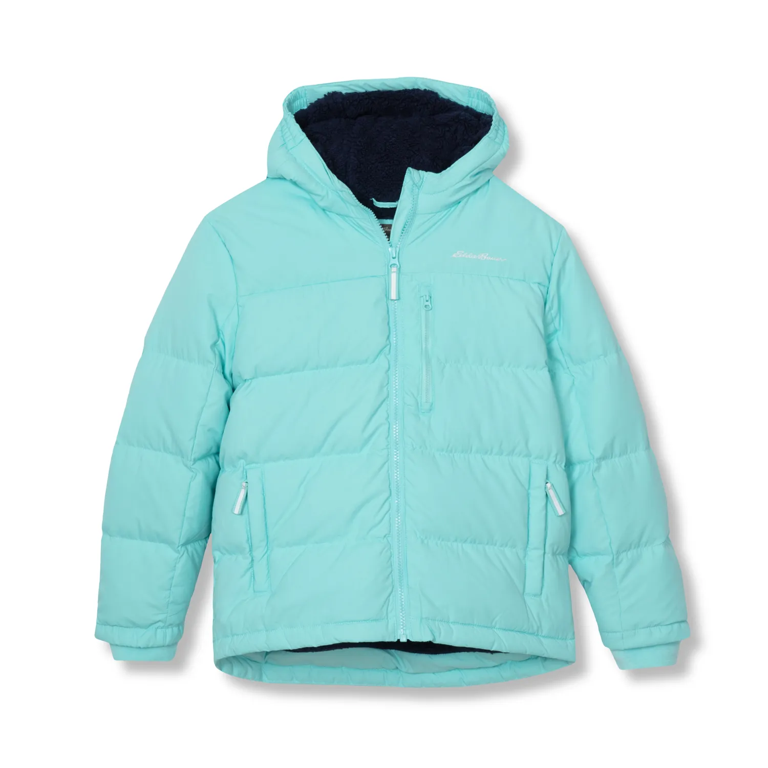 Eddie Bauer Classic Down geaca puf fete albastra calduroasa