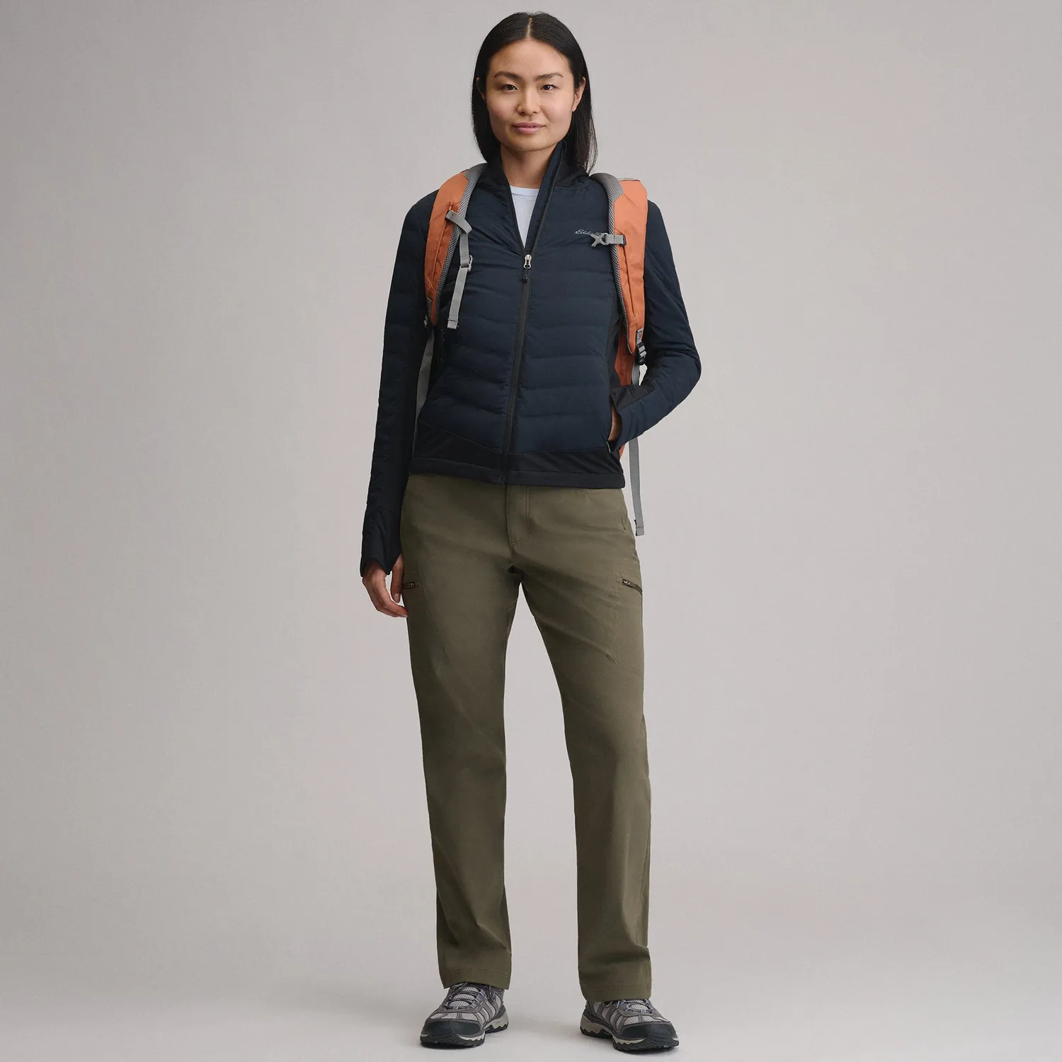 Eddie Bauer Motionloft Hybrid Down geaca dama negru calduroasa