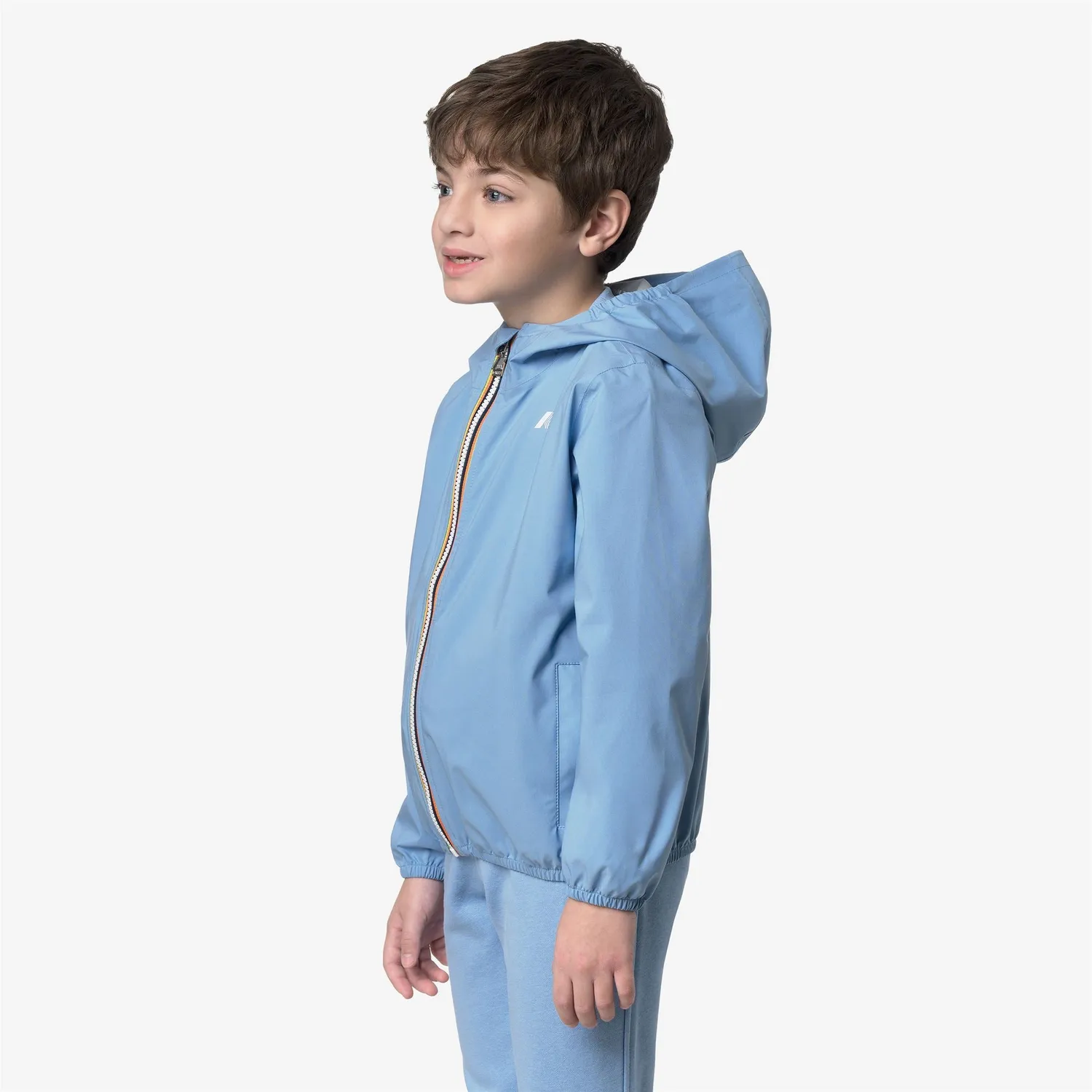 K-Way Jack Stretch Dot geaca baieti albastru Cielo impermeabila