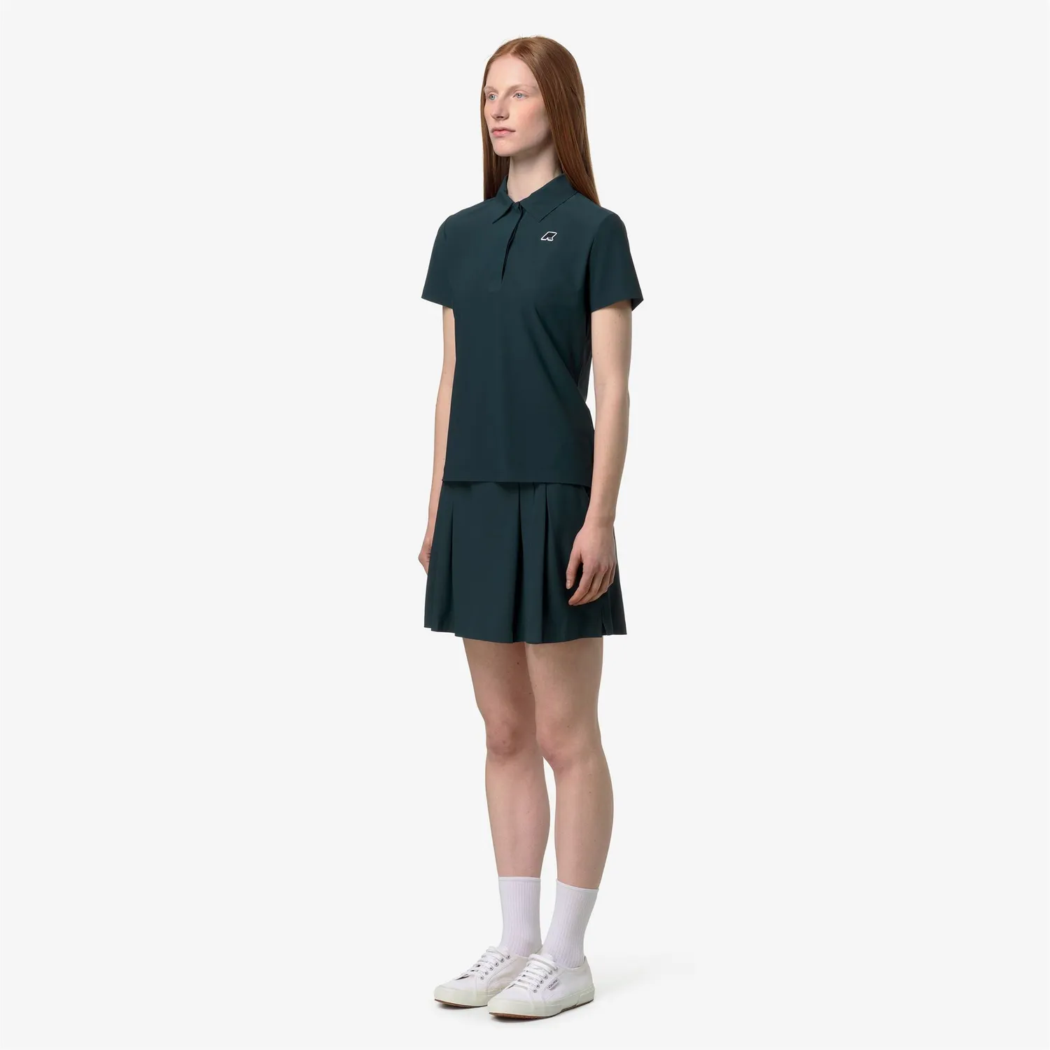 K-Way Birdie Golf tricou polo dama verde stretch
