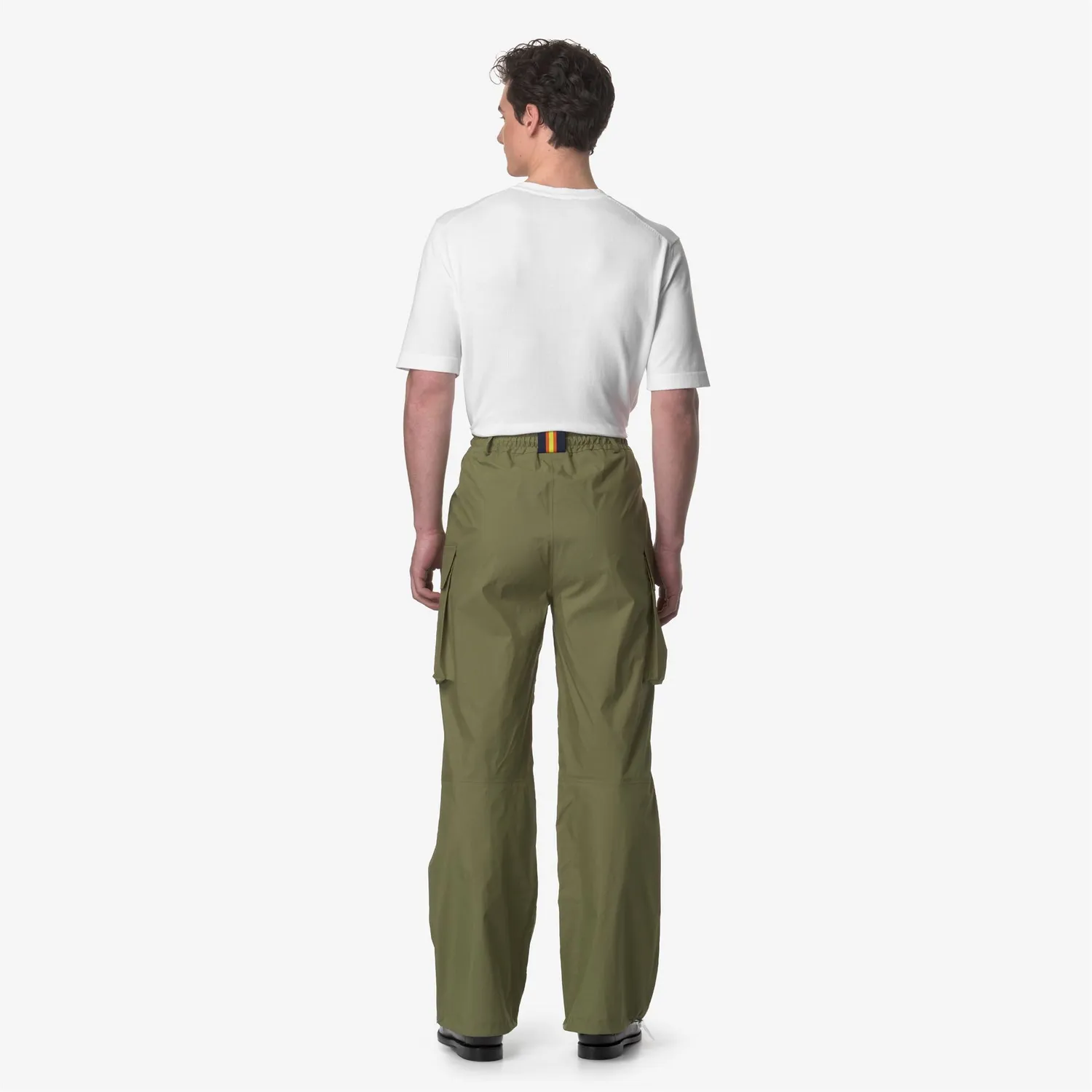 K-Way Ed-Shell pantaloni sport unisex verde impermeabili