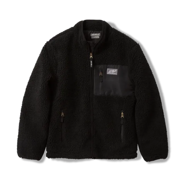 Eddie Bauer Chilali geaca fleece Black copii calduroasa