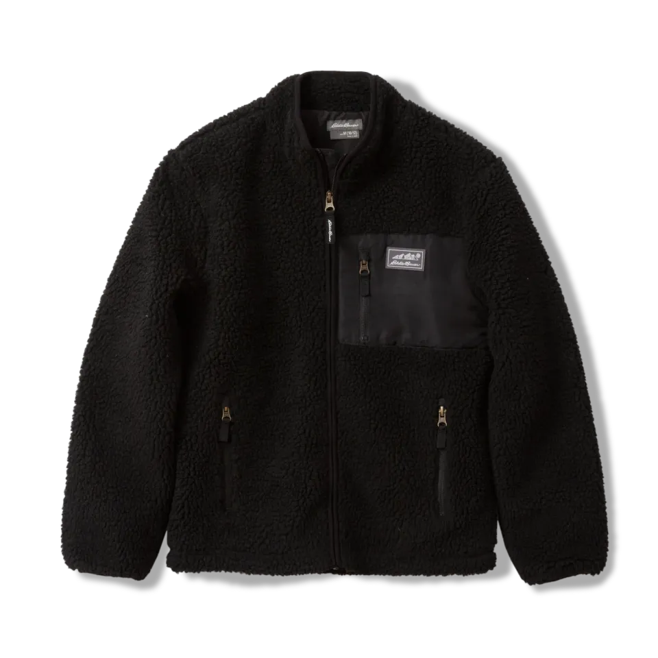 Eddie Bauer Chilali geaca fleece Black copii calduroasa